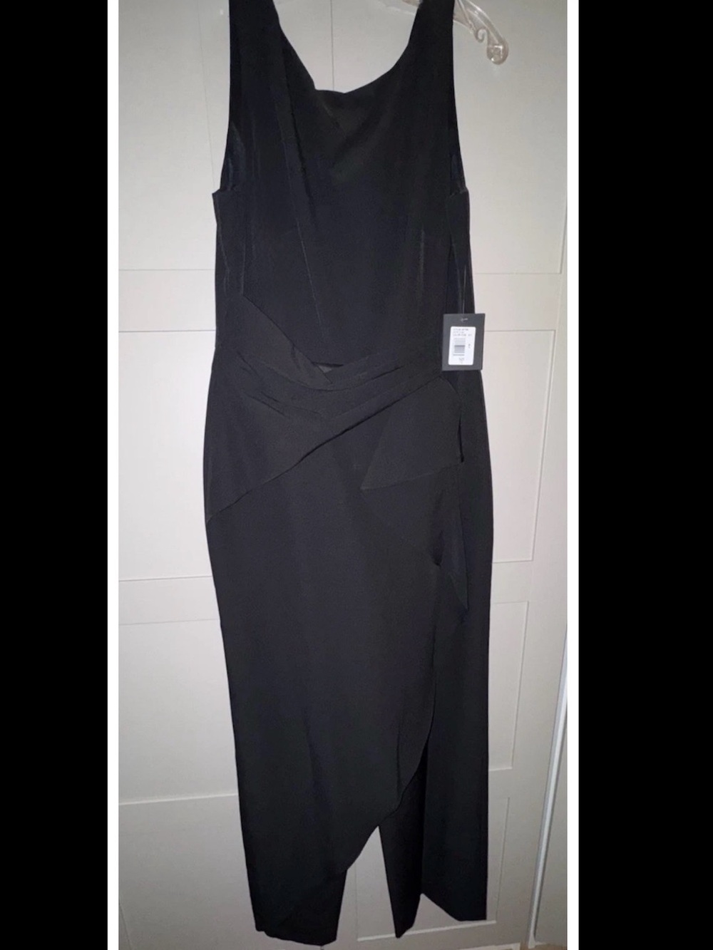 Elegant Black Sleeveless Jumpsuit Dress